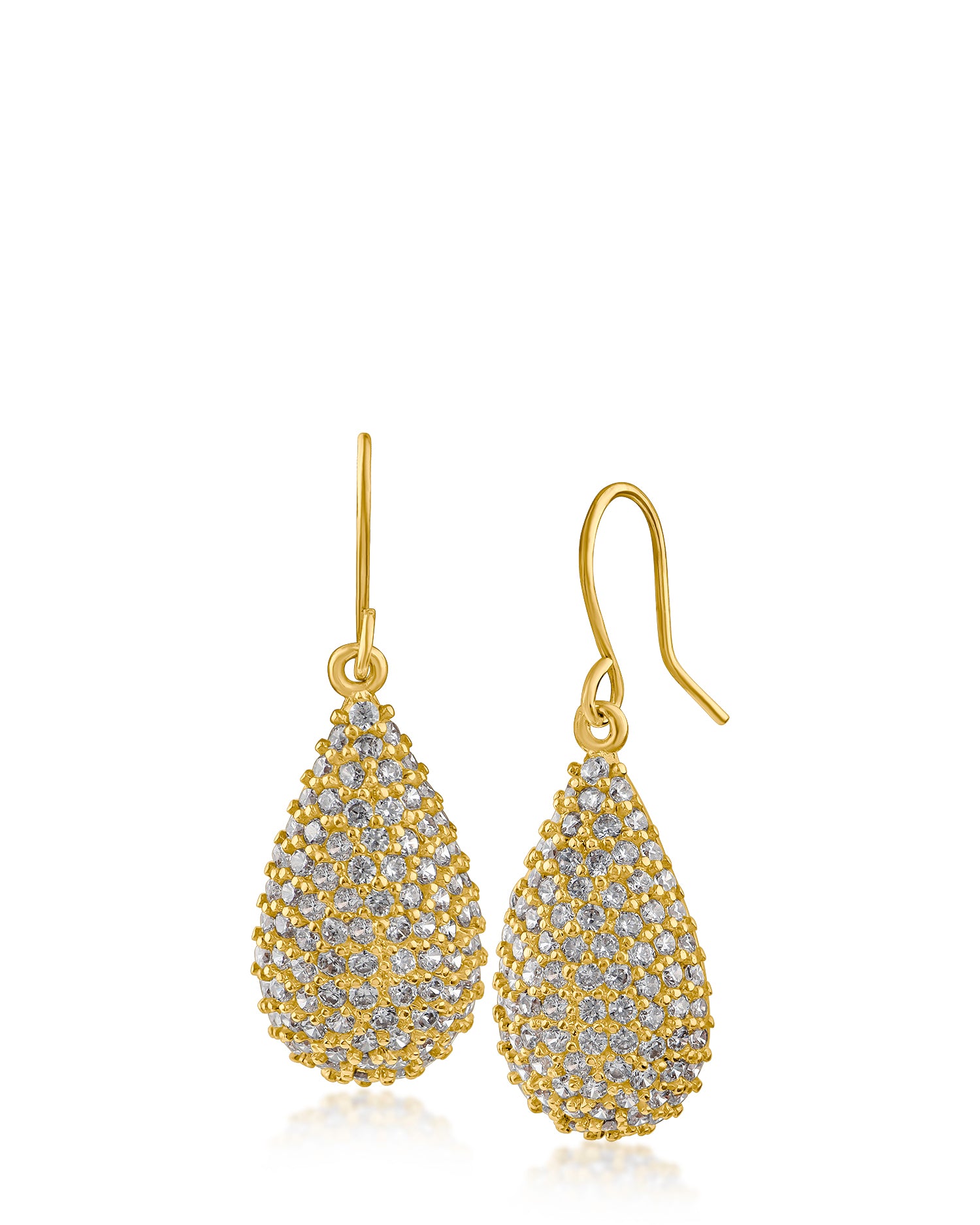 CZ Teardrop Earrings