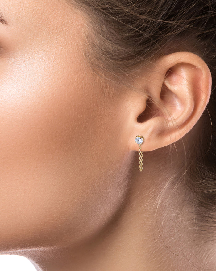 Round Stud with Chain