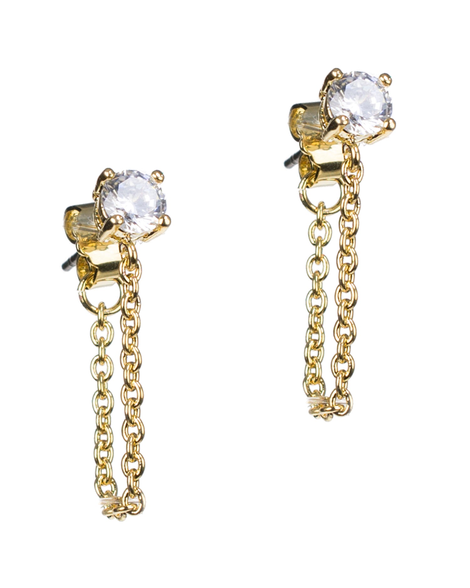 Round Stud with Chain