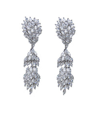 Marquis Cluster Drop Earrings