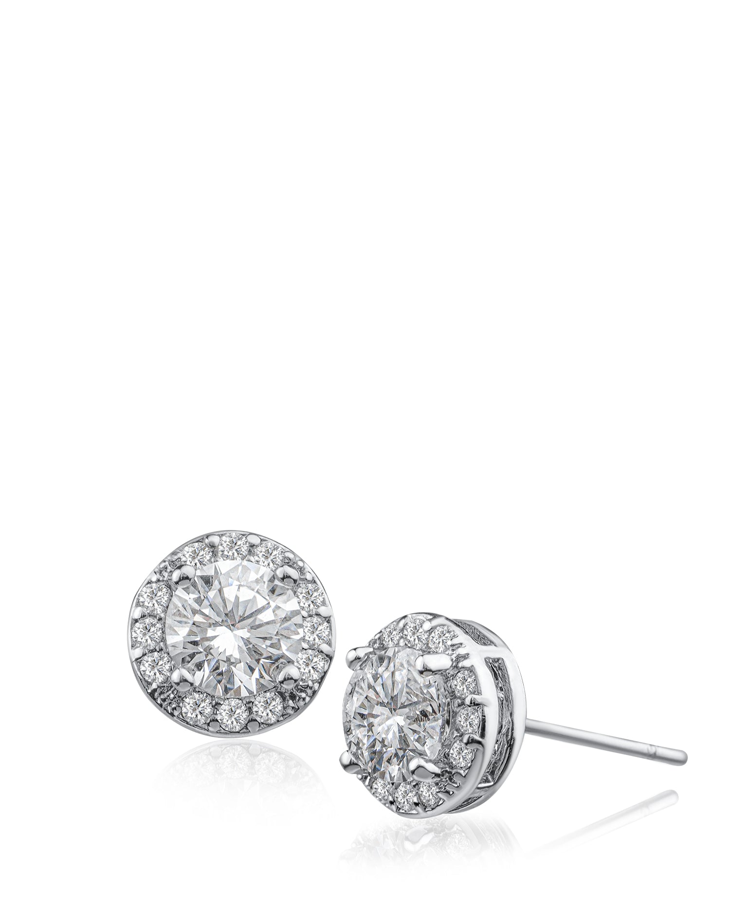 CZ Halo Studs