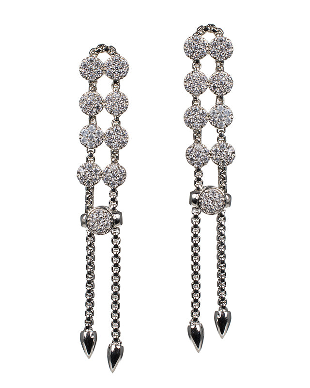 Double Row Disc Earrings