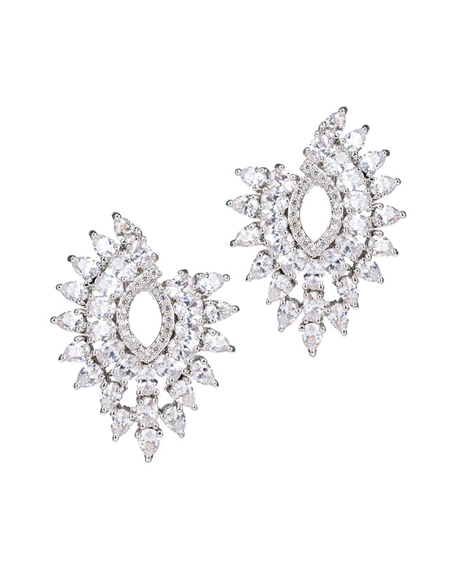 Open Cluster CZ Earrings