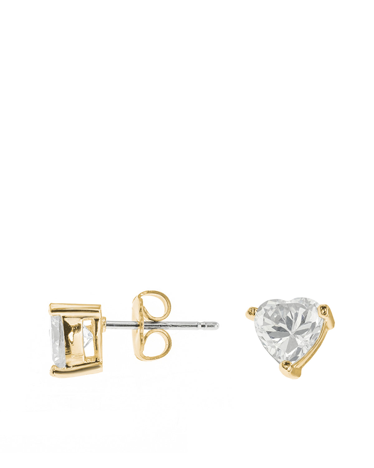 Heart CZ Stud