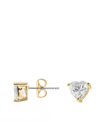 Heart CZ Stud