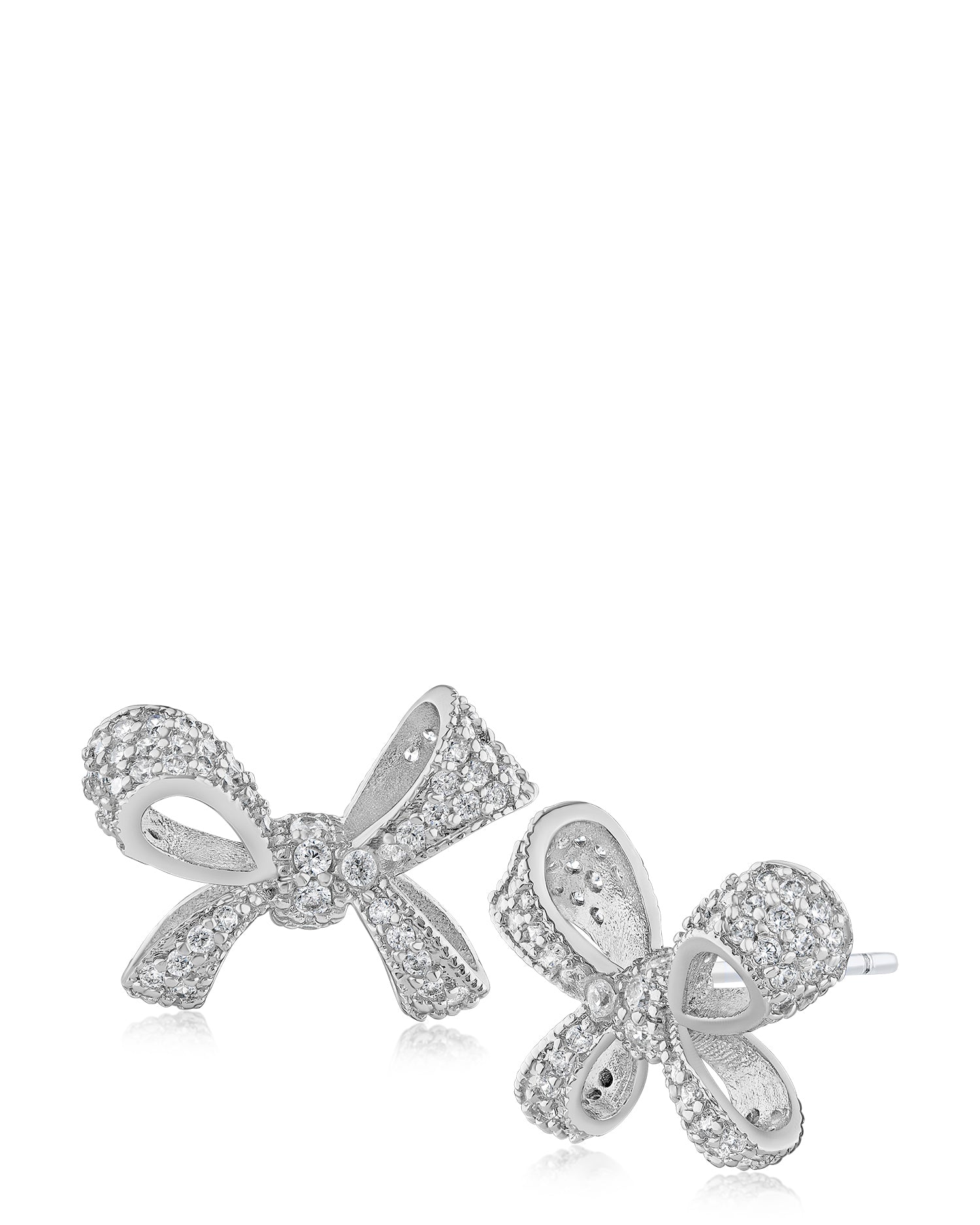 Pave Bow Earrings
