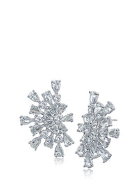 Pear Cluster Statement Earrings