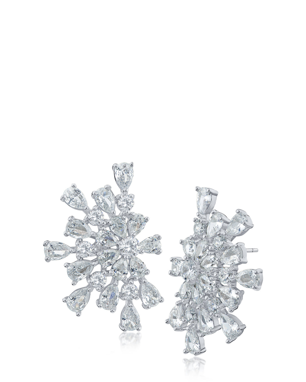 Pear Cluster Statement Earrings