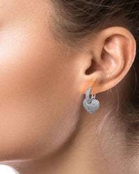 Petite Heart Drop Earrings