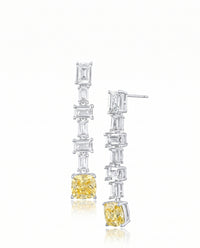 Baguette CZ Drop Earrings