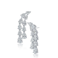 Double Pear Waterfall Earrings