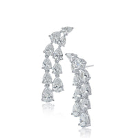 Double Pear Waterfall Earrings