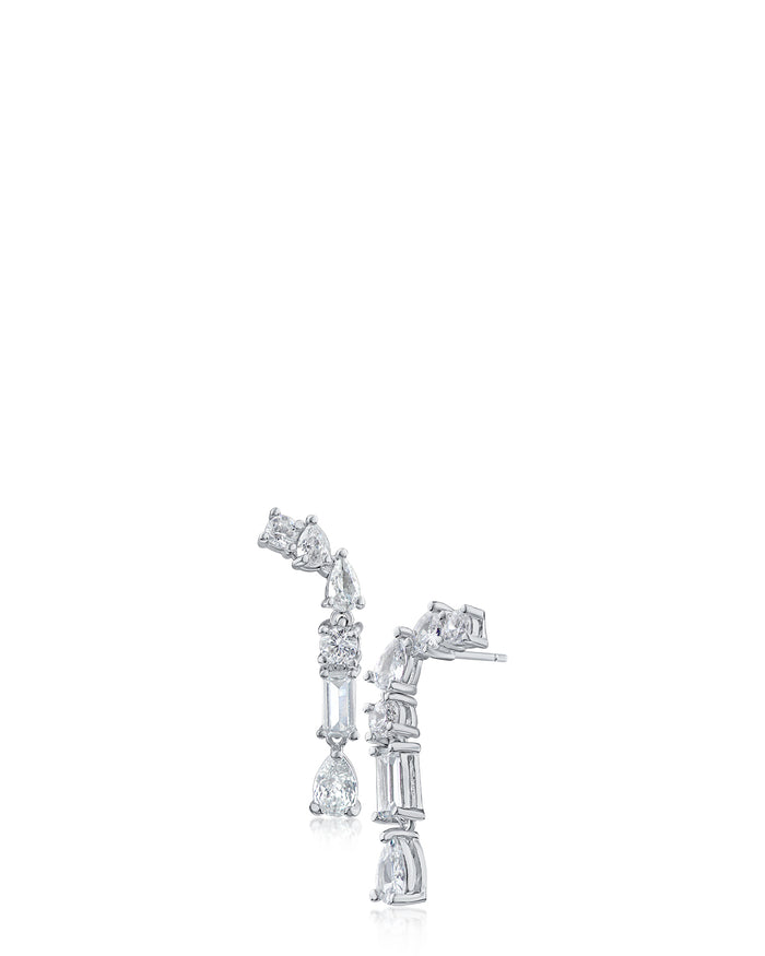 Multi Shape Petite Drop Earrings