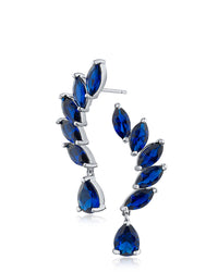 Marquise and Pear CZ Drop Earrings