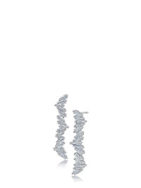 Baguette CZ Drop Earrings