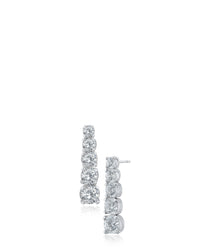 Petite Graduated Round Drop Earrings