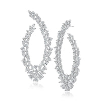 Long Open Teardrop Statement Earring