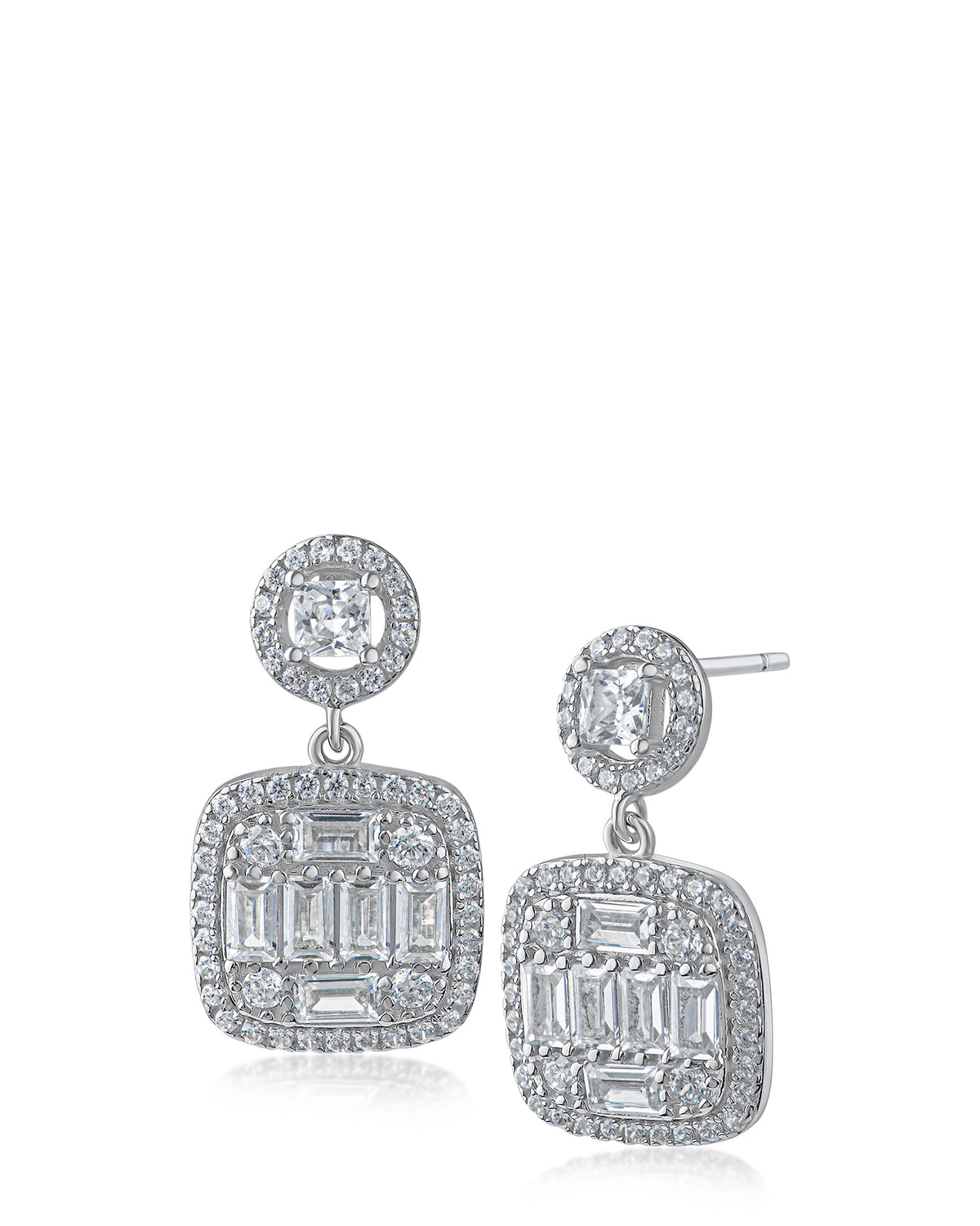 Multi Shape Deco Drop Earrings