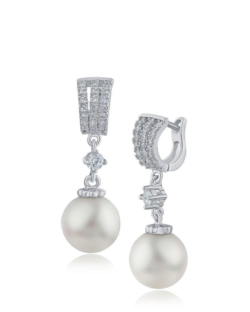 Vintage Style Pearl Drop Earrings