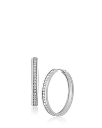 Round Inlay Hoop Earrings