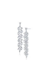 Marquise and Pear Waterfall Earrings