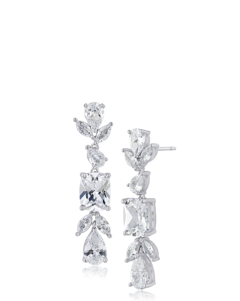 Glamorous CZ Drop Earrings