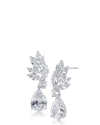 Elaborate Pear Drop Earrings