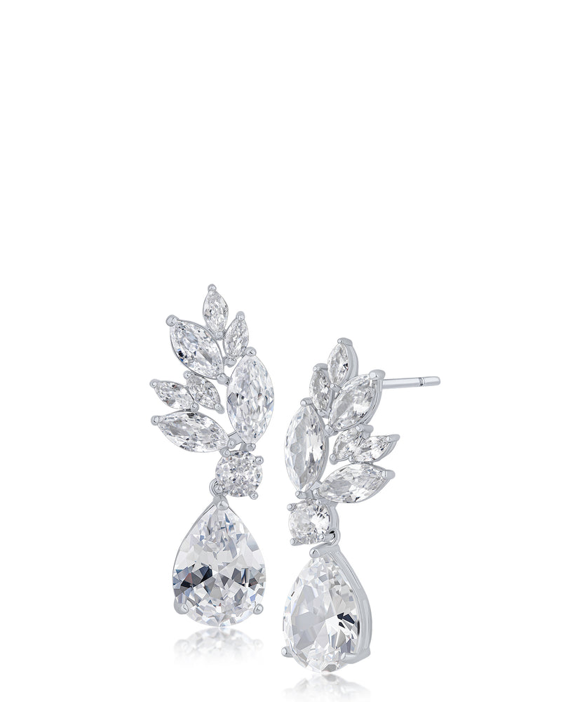 Elaborate Pear Drop Earrings