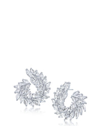 Marquise Swirl Statement Earrings