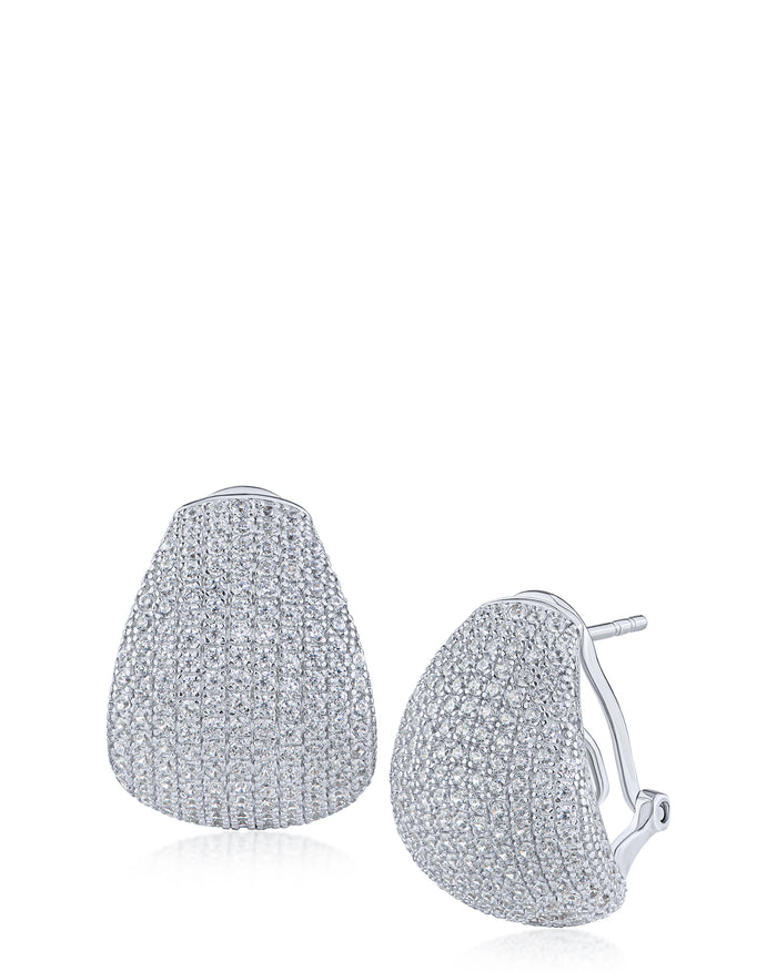 Pave Teardrop Earrings
