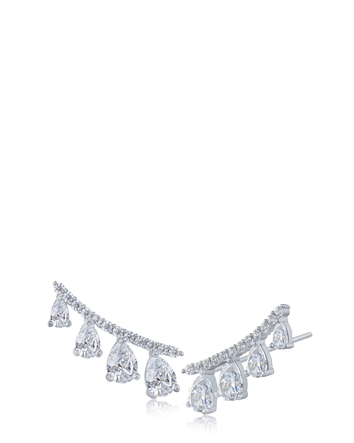 Pear CZ Curved Ear Crawler