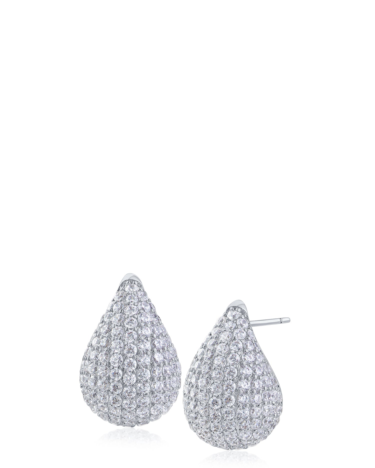 Pave Teardrop Earrings