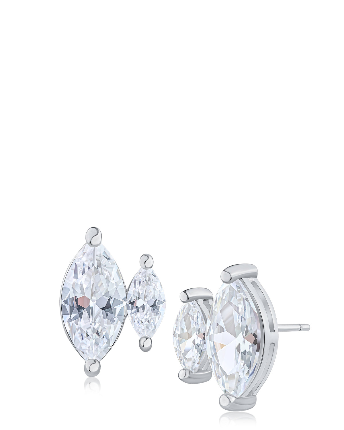 Double Marquise CZ Studs