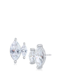 Double Marquise CZ Studs