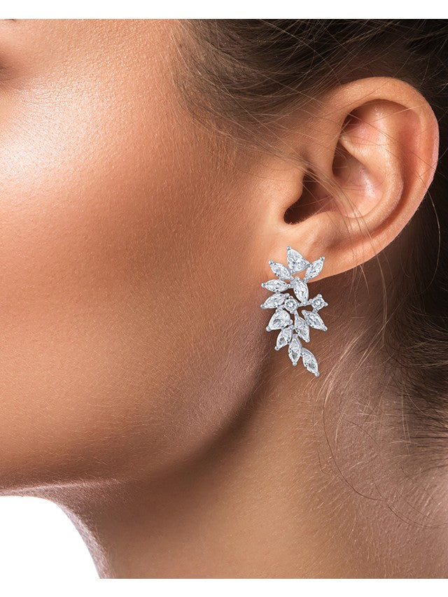 Marquise and Pear CZ Cluster Drop