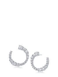 Graduated Open Circle Earrings