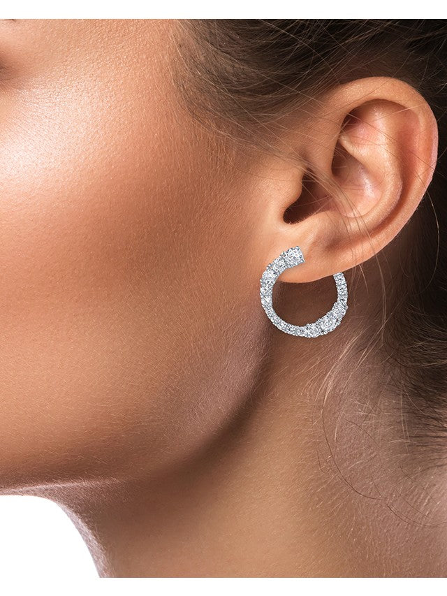 Graduated Open Circle Earrings