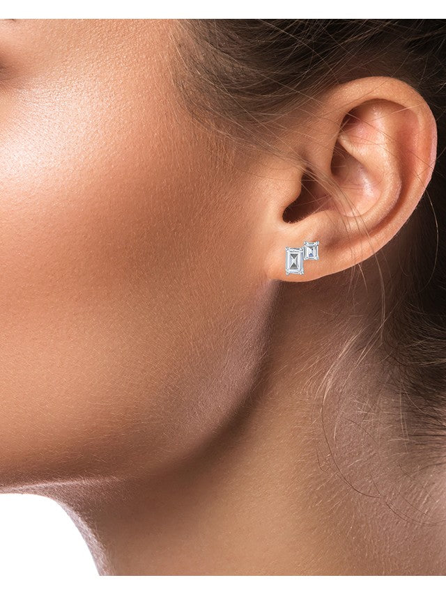 Double Emelrad CZ Studs