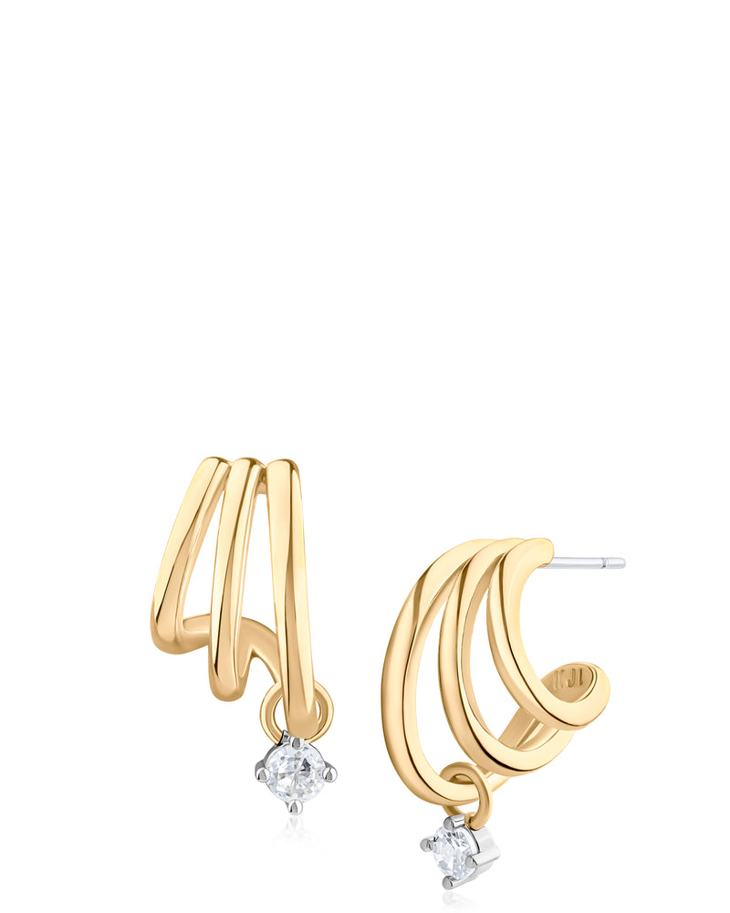 Triple Hoop Earrings