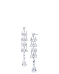Marquise Cascade CZ Drop Earrings