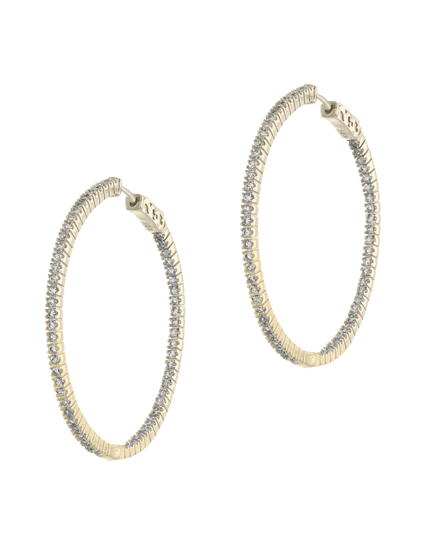 Round CZ 2" Inside Out Hoop