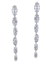 Graduated Marquise CZ Drop Earrings