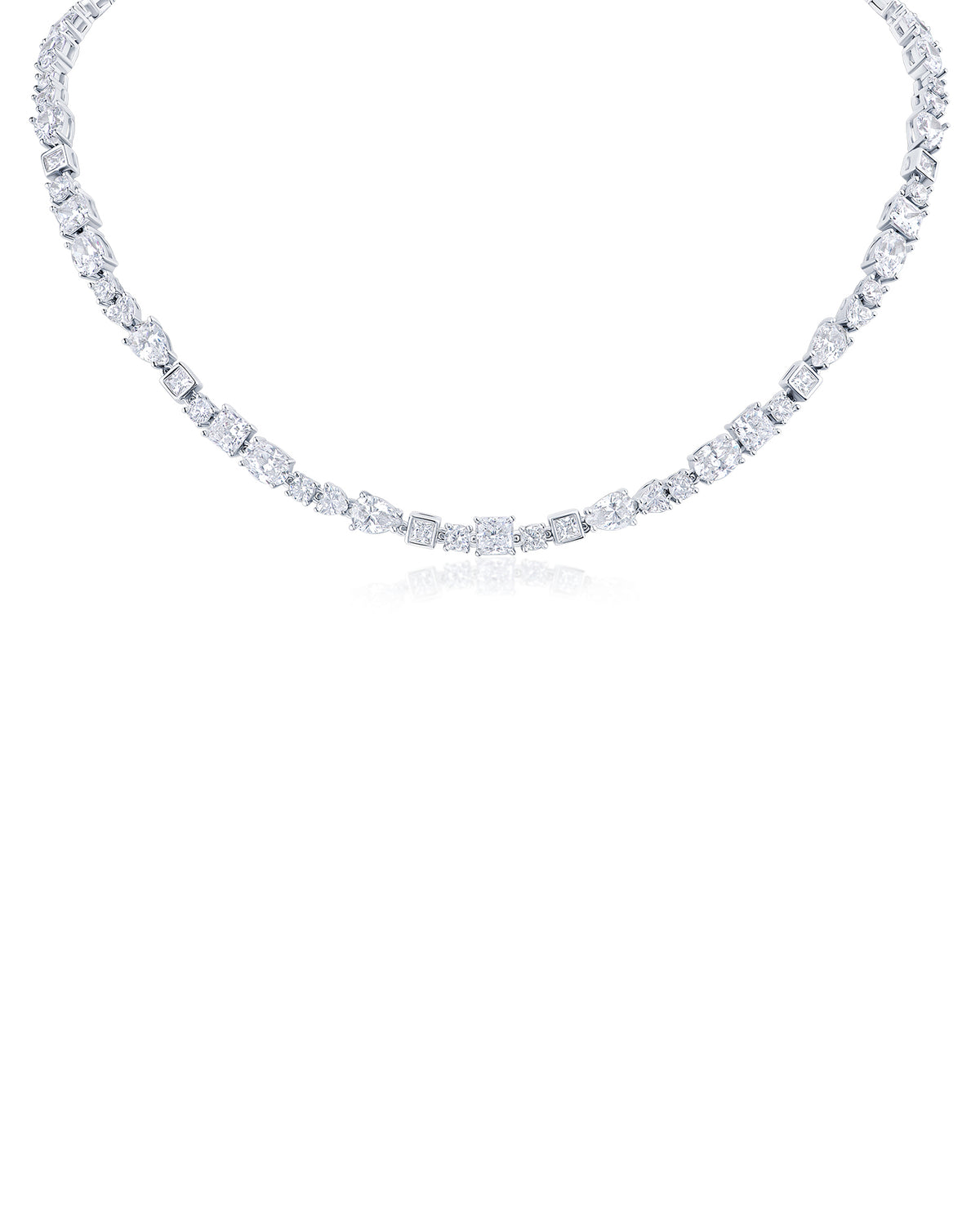 Multi Shape CZ Necklace