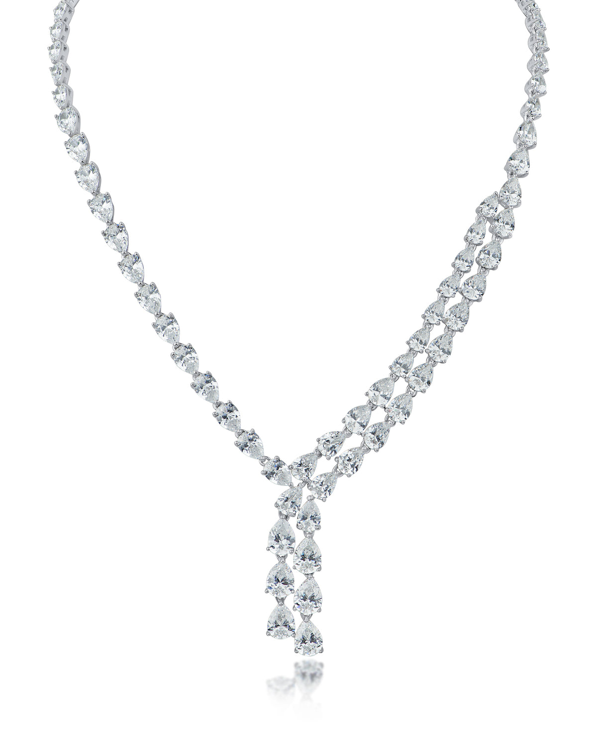 Double Strand Pear Necklace