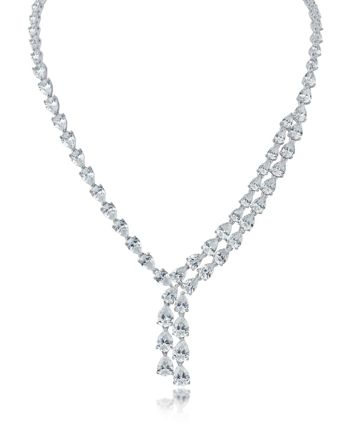 Double Strand Pear Necklace