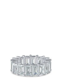 Emerald CZ Eternity Band