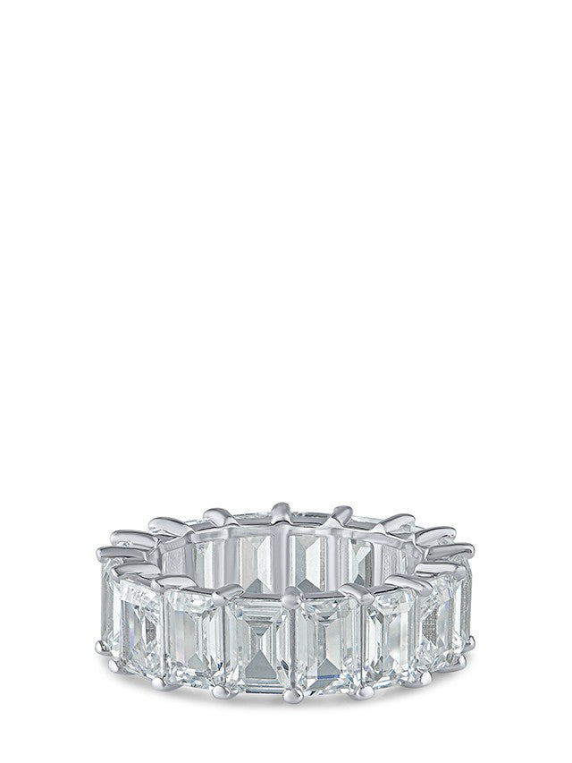 Emerald CZ Eternity Band