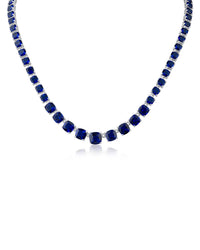 Cushion CZ Tennis Necklace