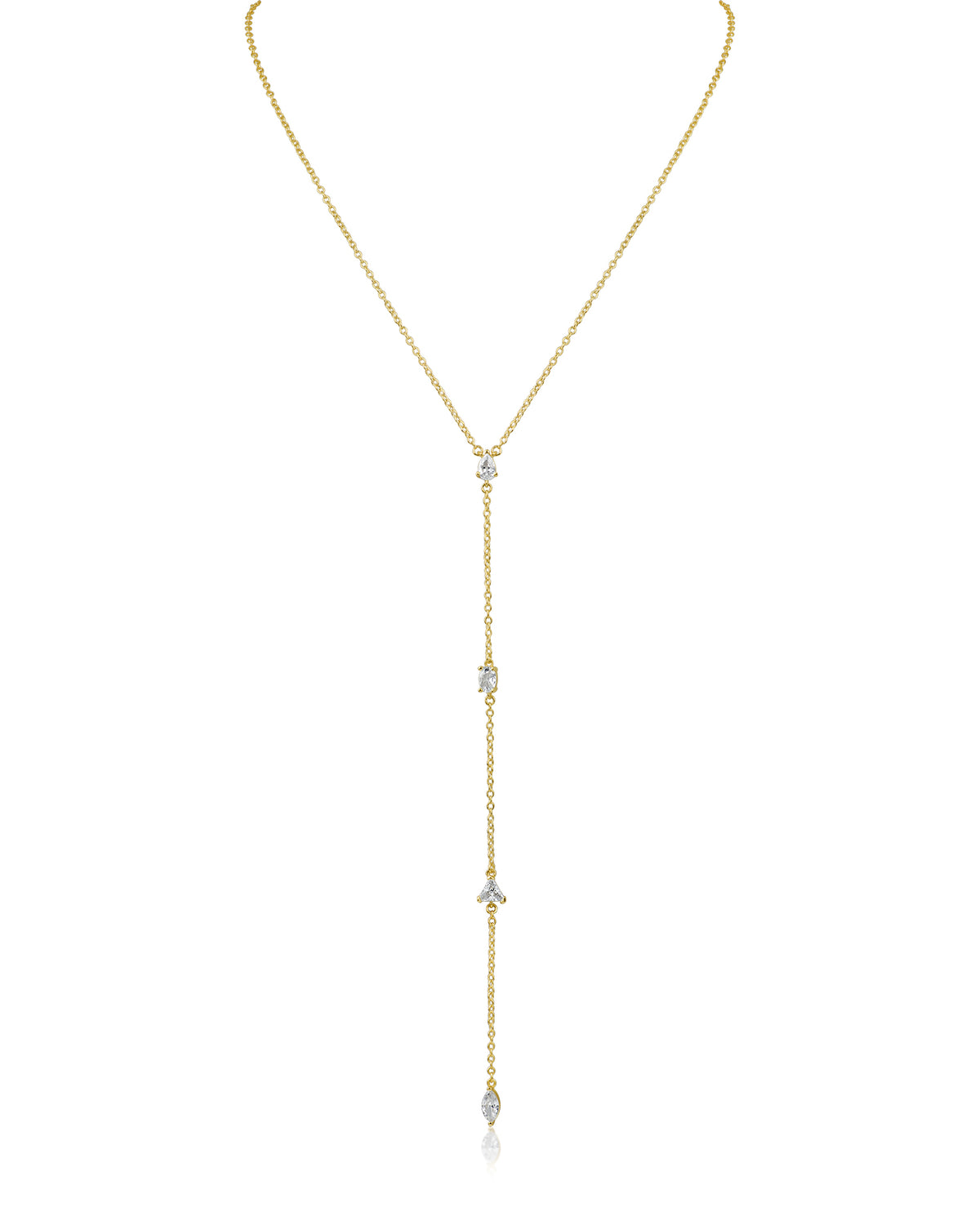 Multi CZ Y-necklace