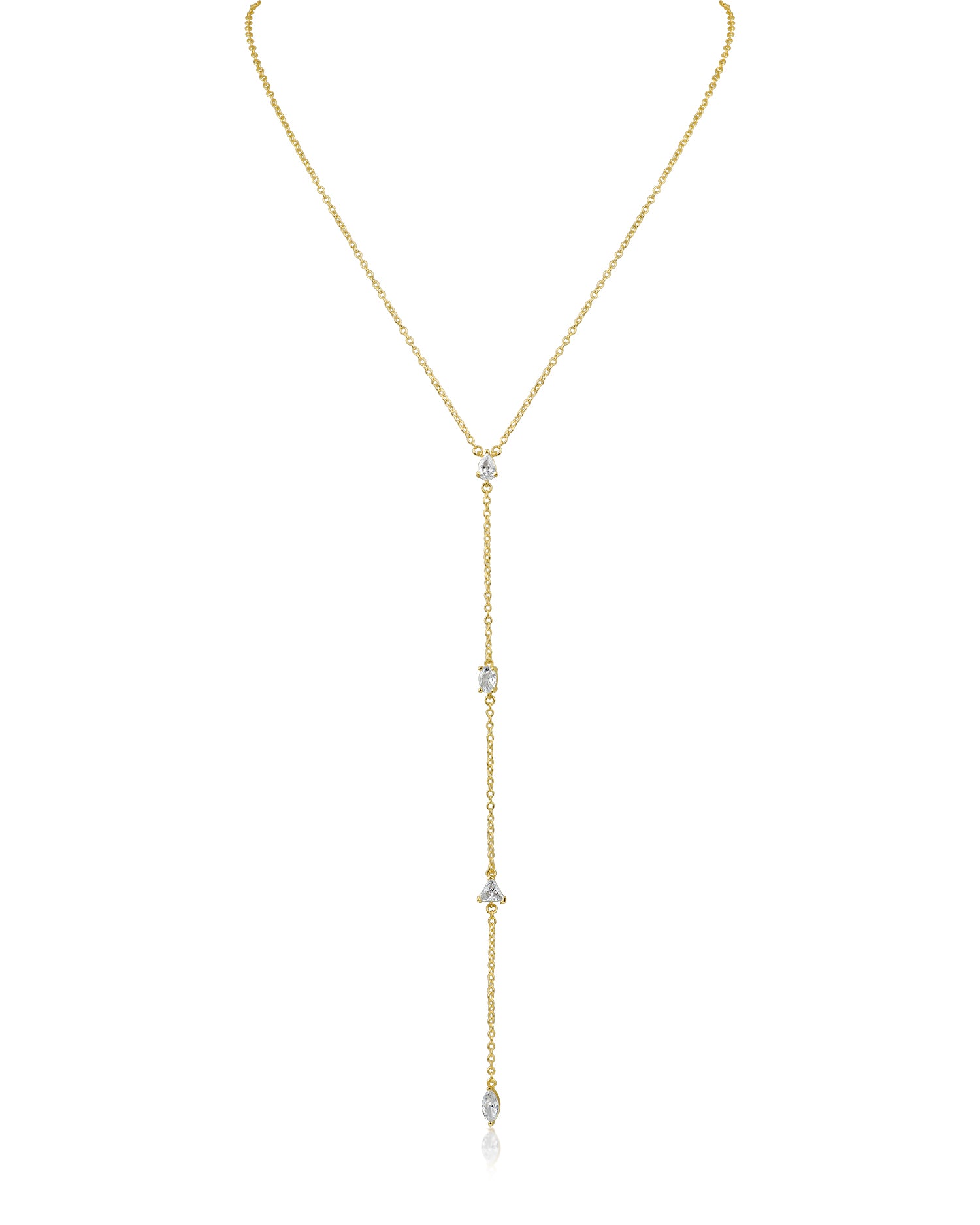 Multi CZ Y-necklace